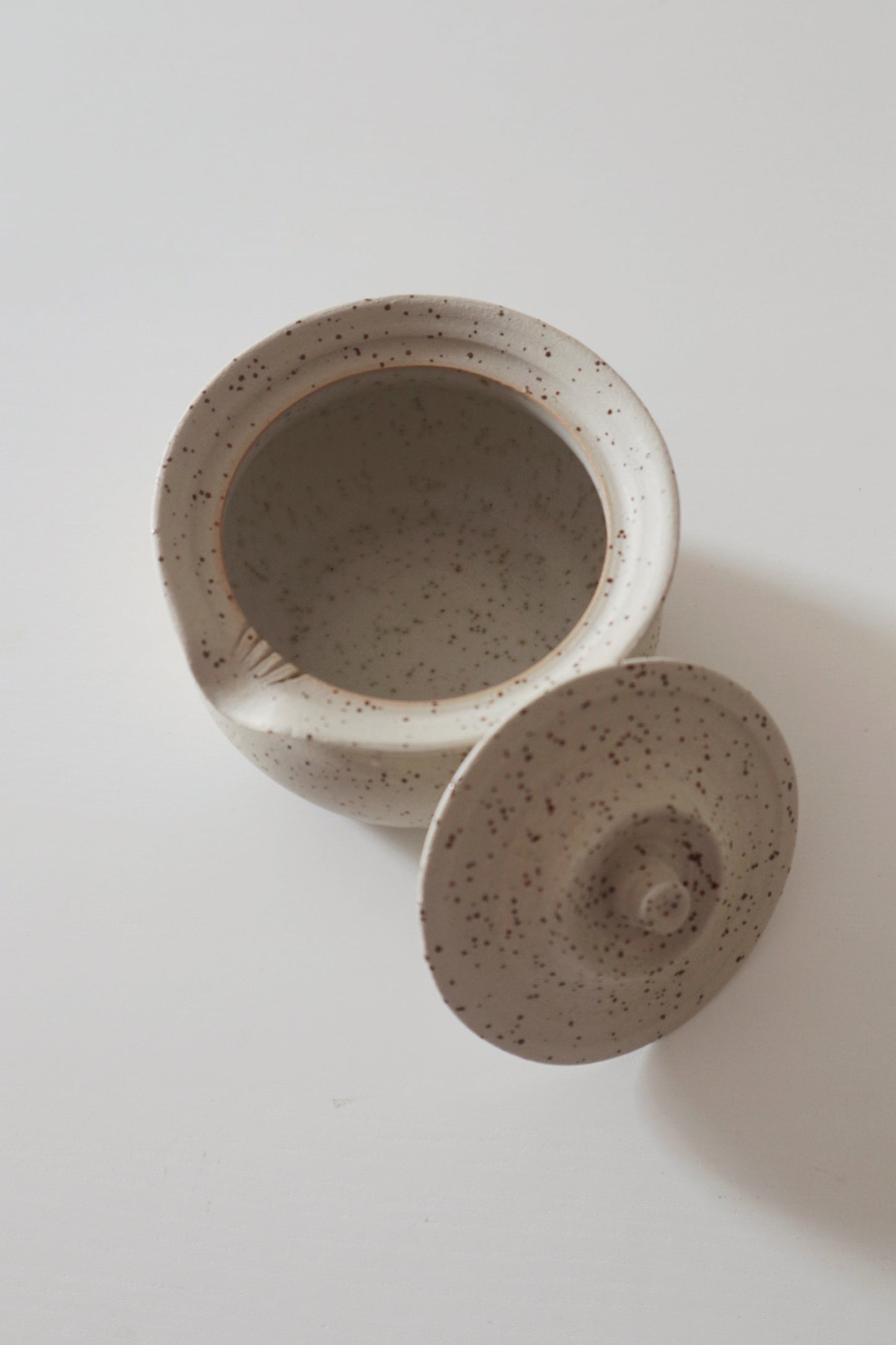 Speckled teapot