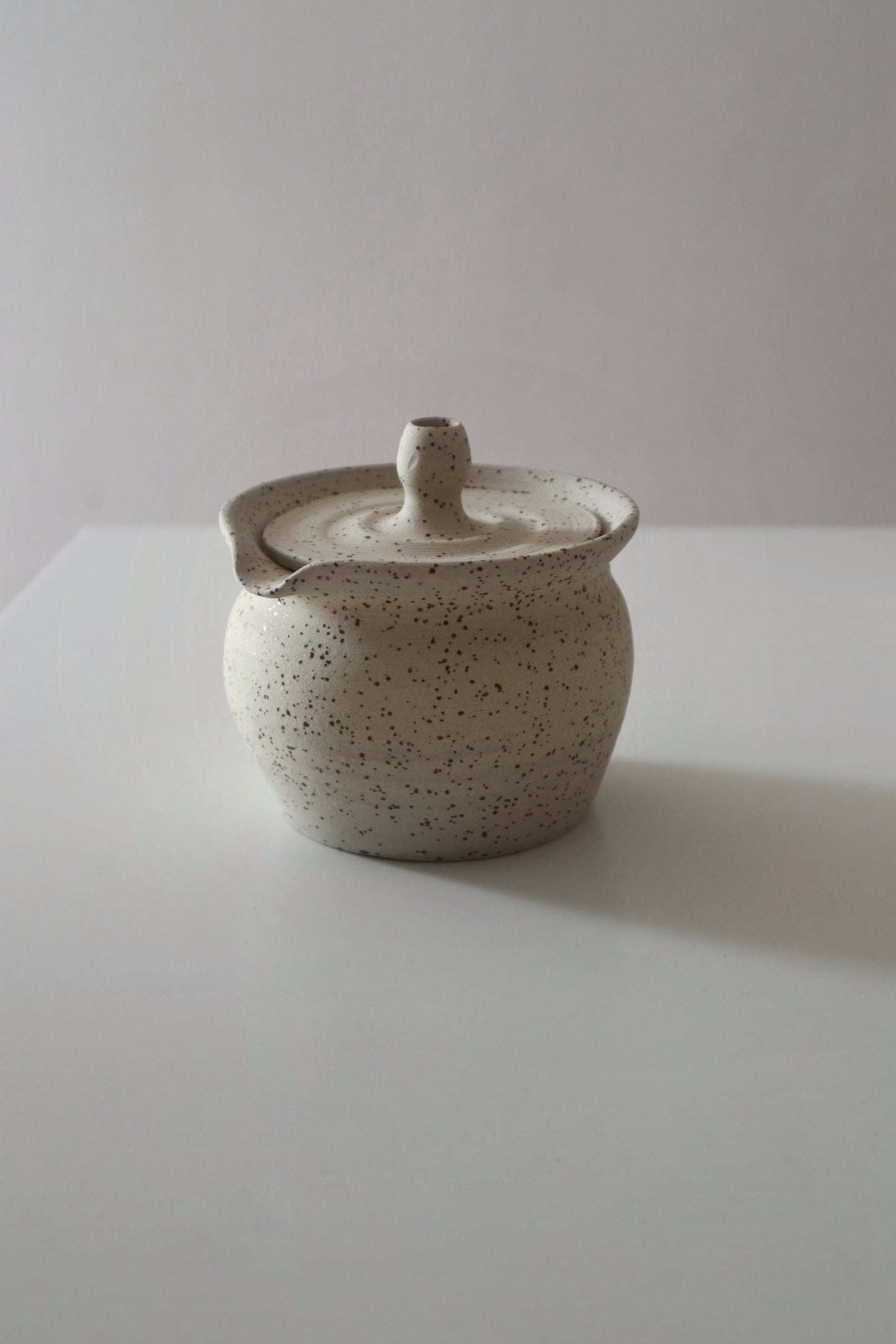 Speckled teapot